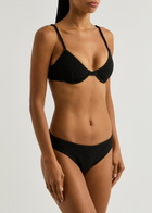 Toteme Smocked Bikini Briefs Black