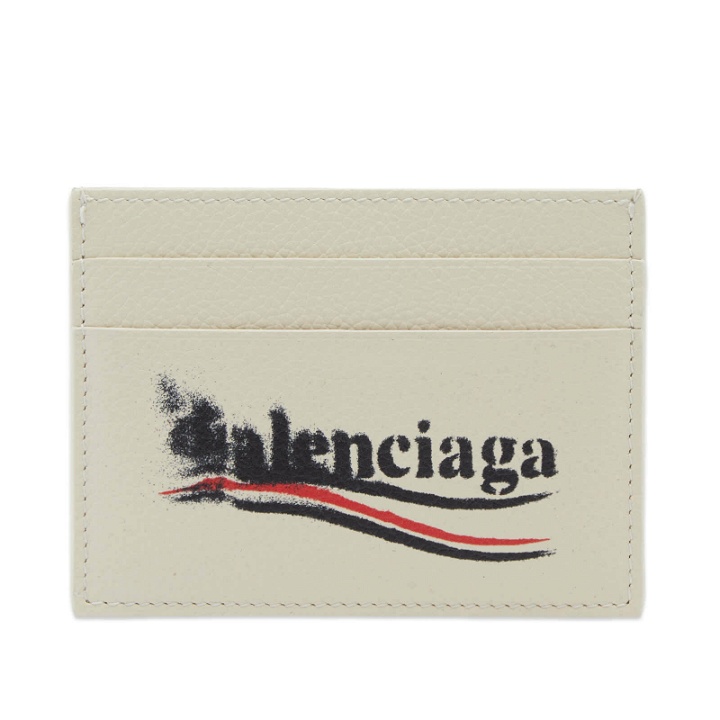 Photo: Balenciaga Men's Political Campaign Cash Card Holder in Ecru 