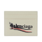 Balenciaga Men's Political Campaign Cash Card Holder in Ecru 