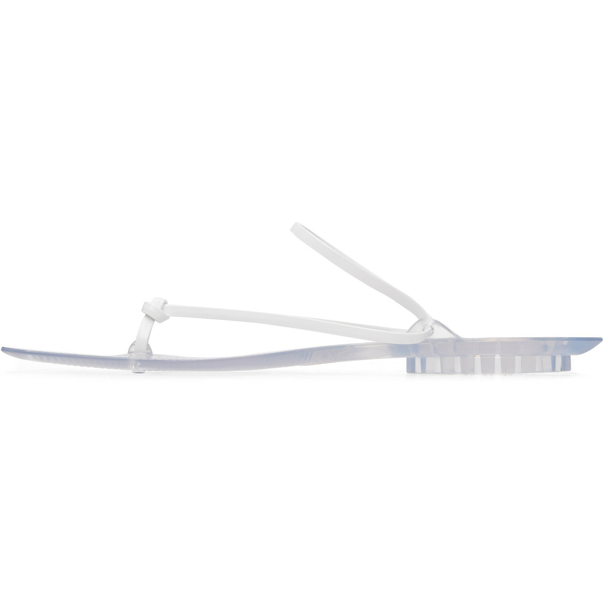 ALAÏA White Invisible Thong Sandals
