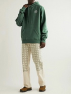 Manresa - Logo-Embroidered Cotton-Blend Jersey Hoodie - Green