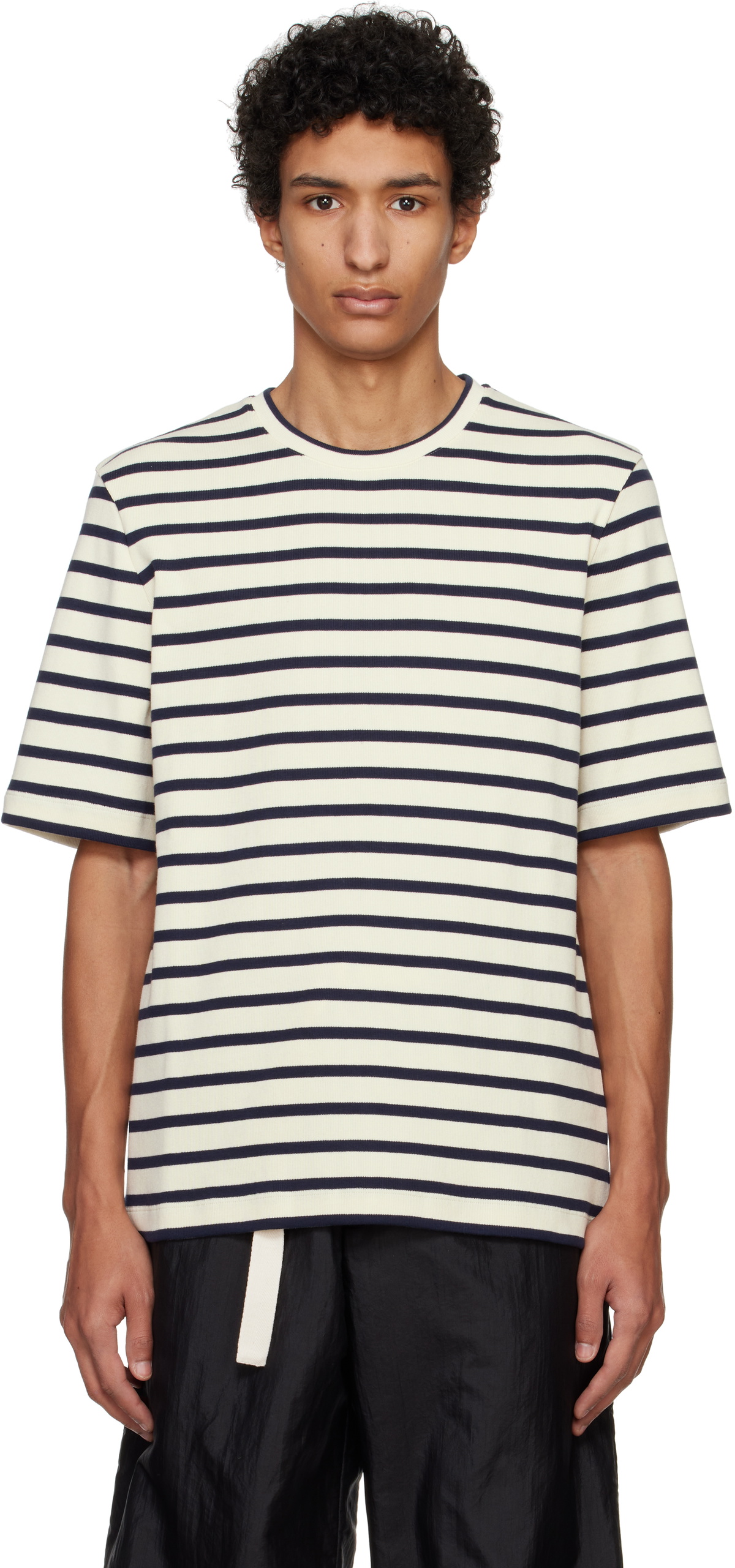 JILSANDER Tシャツ VIP価格 送料無料 Wool Striped T-Shirt JILSANDER Tシャツ VIP価格 送料無料 Wool Striped T-Shirt (Jil