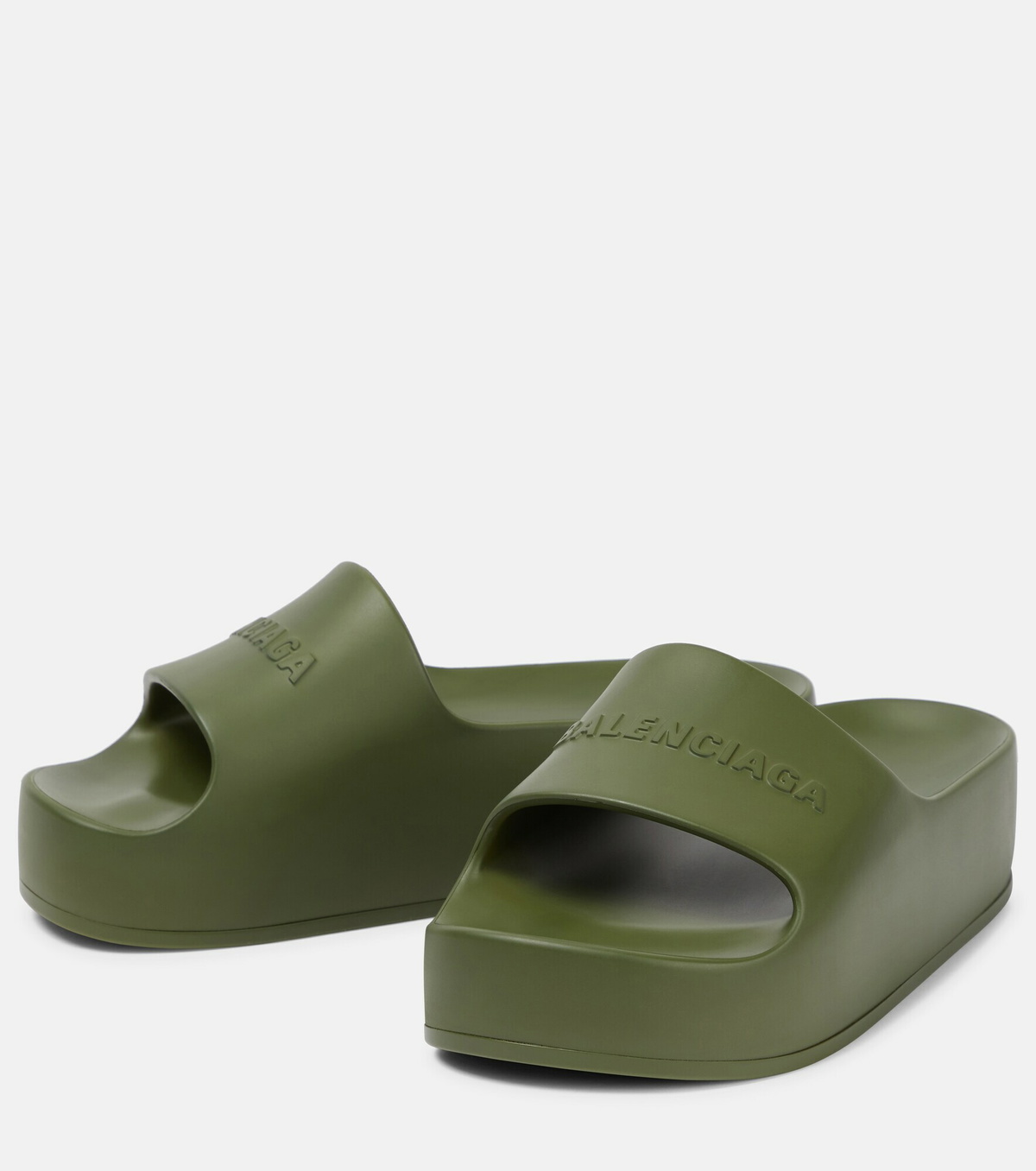Balenciaga - Logo rubber slides Balenciaga