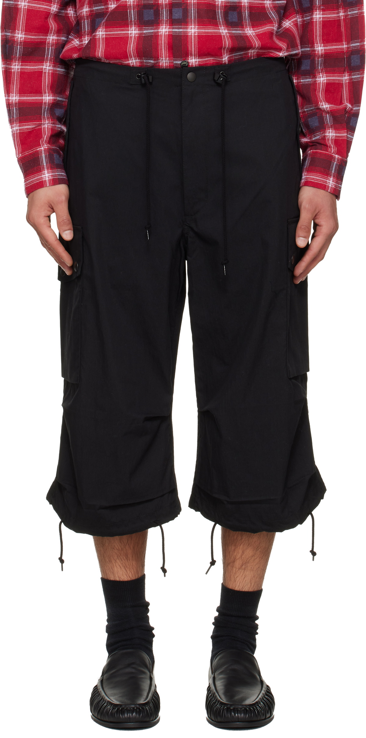 NEEDLES Black Field Cargo Shorts