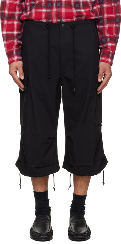 Photo: NEEDLES Black Field Cargo Shorts