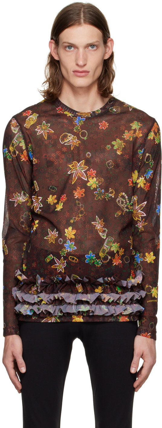 Molly Goddard Brown Malthe T-Shirt