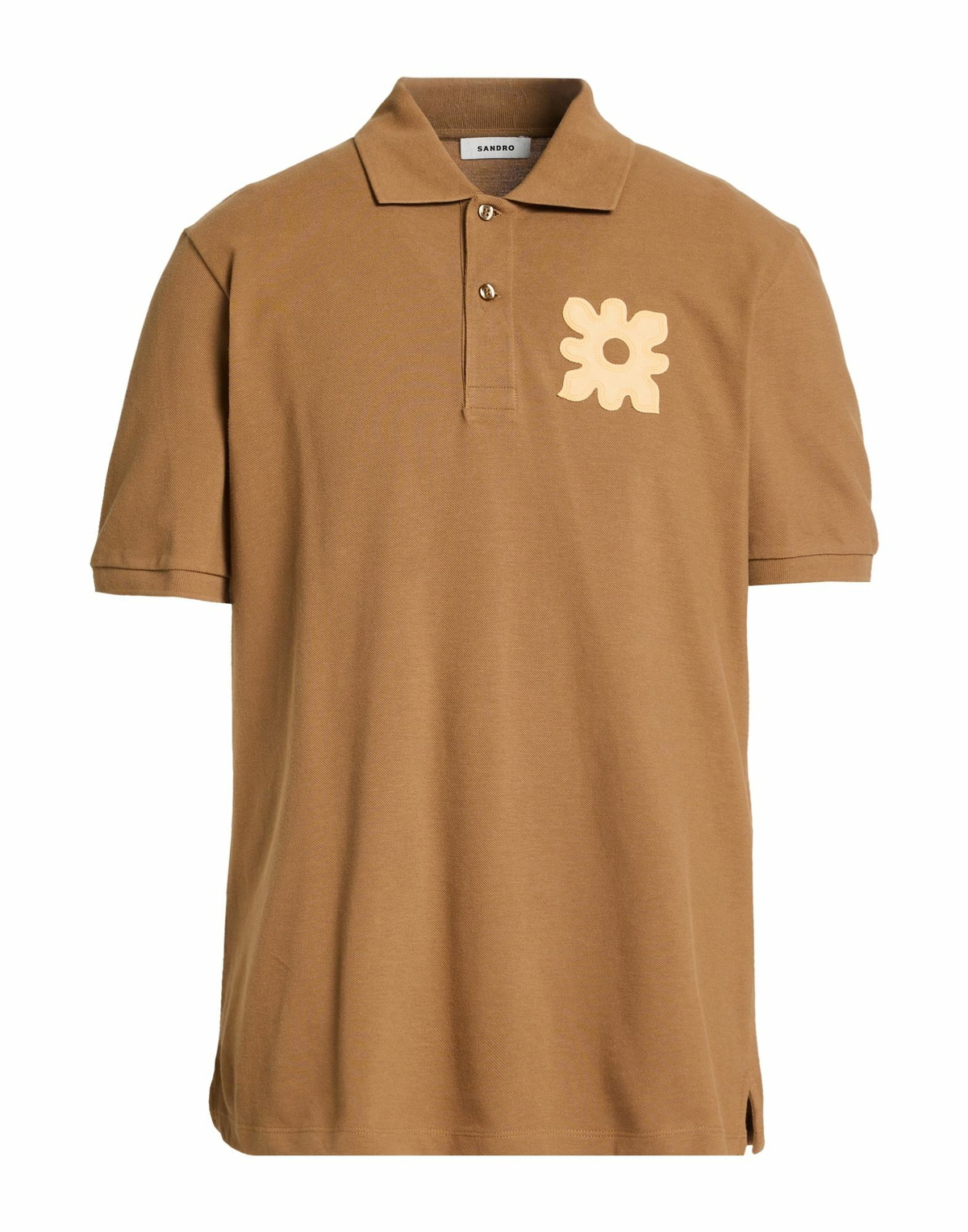 Sandro Mens Polo shirt Camel