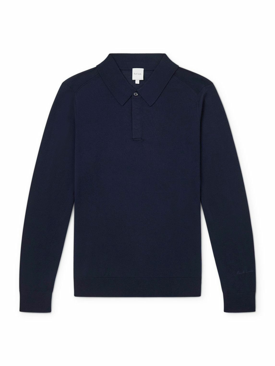 Paul Smith - Merino Wool Polo Shirt - Blue