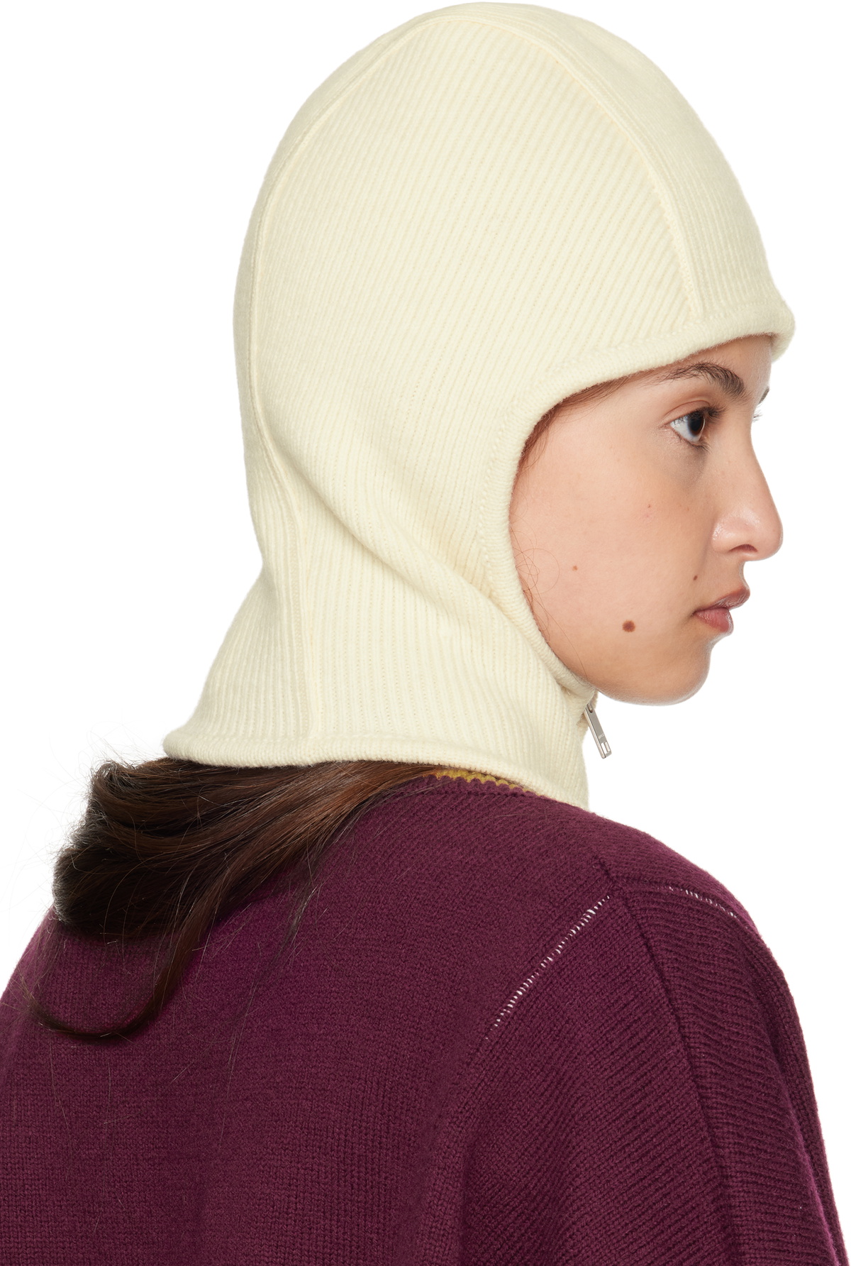 AMBUSH Off-White Rib Knit Balaclava