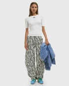 ROTATE Birger Christensen PRINTED TWILL CARGO PANTS black/white Womens Casual Pant