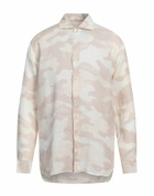 120% Lino Mens Shirt in Beige