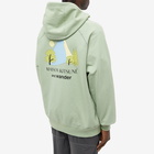 And Wander x Maison Kitsuné Hoody in Green