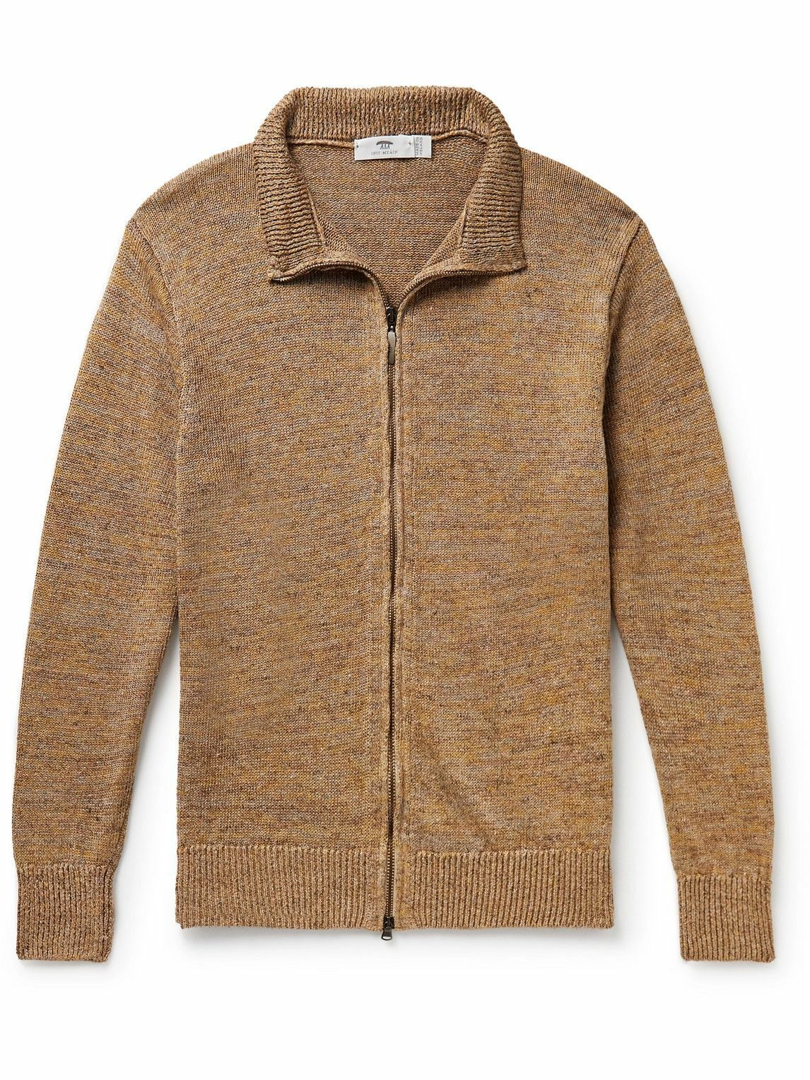 Inis Meáin - Washed-Linen Zip-Up Cardigan - Brown Inis Meáin