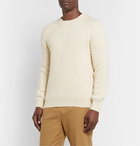 De Bonne Facture - Wool and Alpaca-Blend Sweater - Neutrals