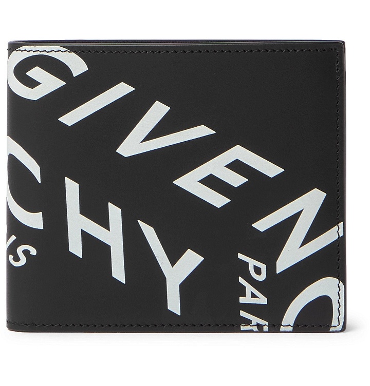 Photo: GIVENCHY - Logo-Print Leather Billfold Wallet - Black