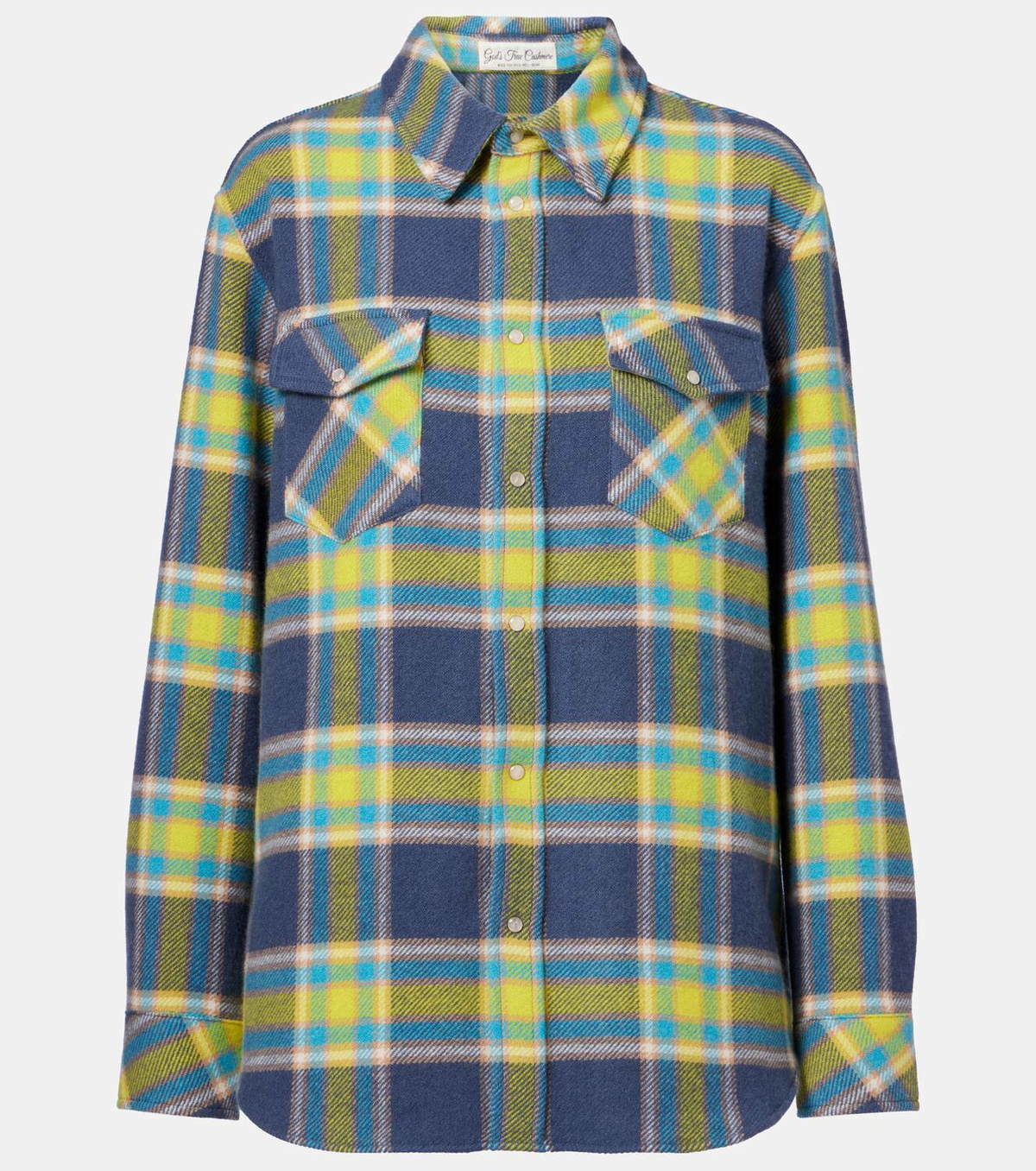 God's True Cashmere Explorer tartan cashmere shirt
