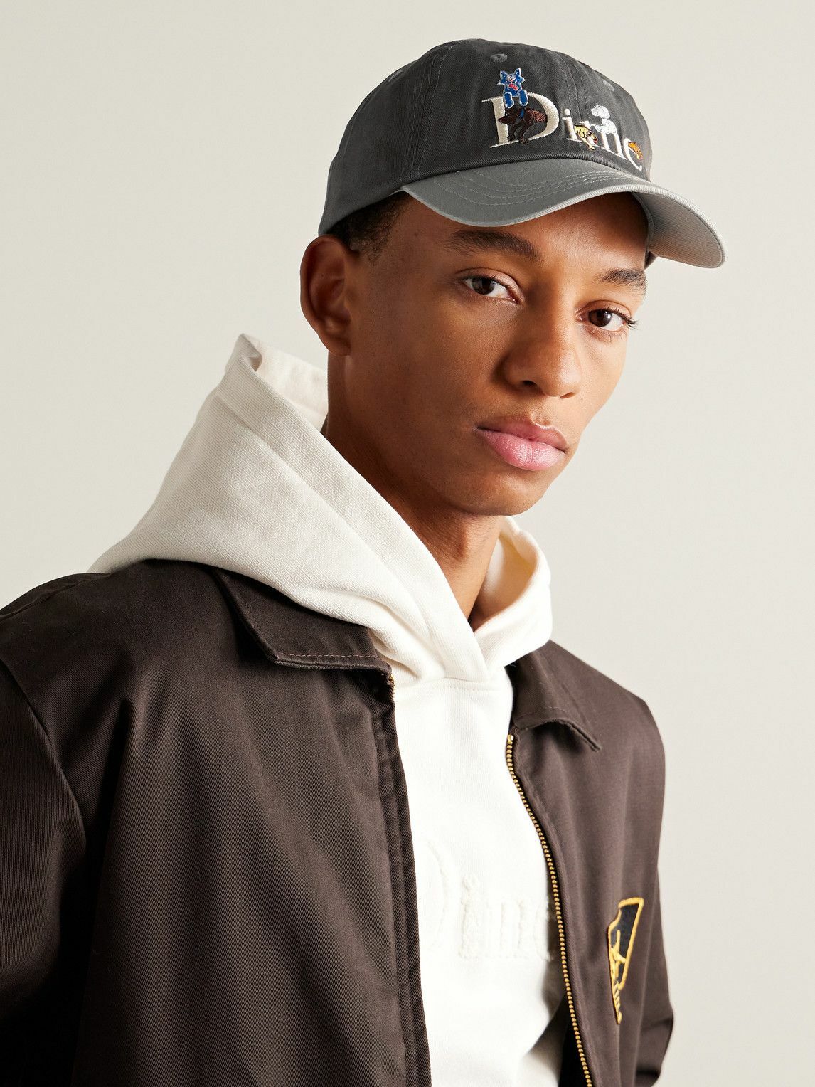 DIME - Logo-Embroidered Cotton-Twill Baseball Cap Dime