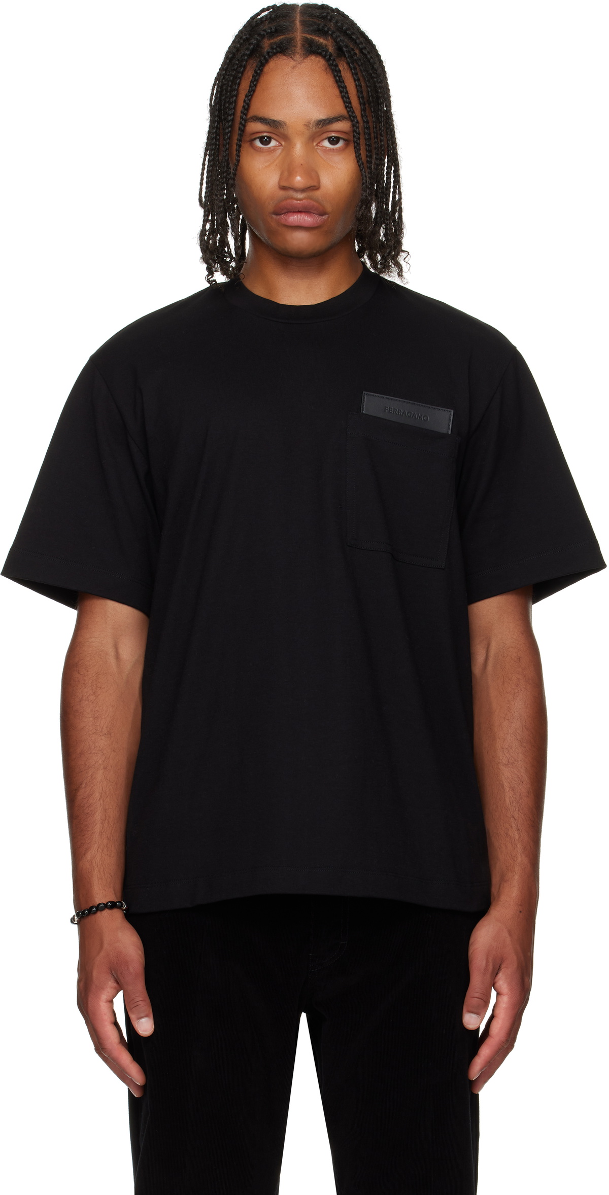 Ferragamo Black Short Sleeves T-shirt Salvatore Ferragamo