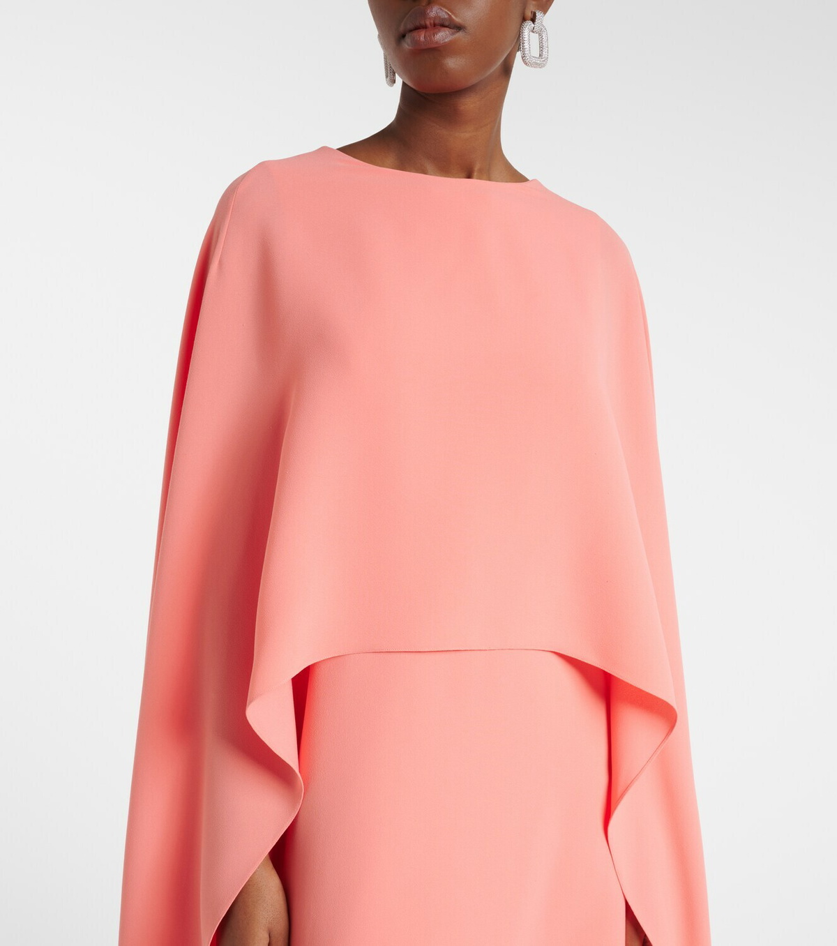 Carolina Herrera Caped crêpe gown