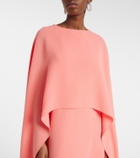 Carolina Herrera Caped crêpe gown