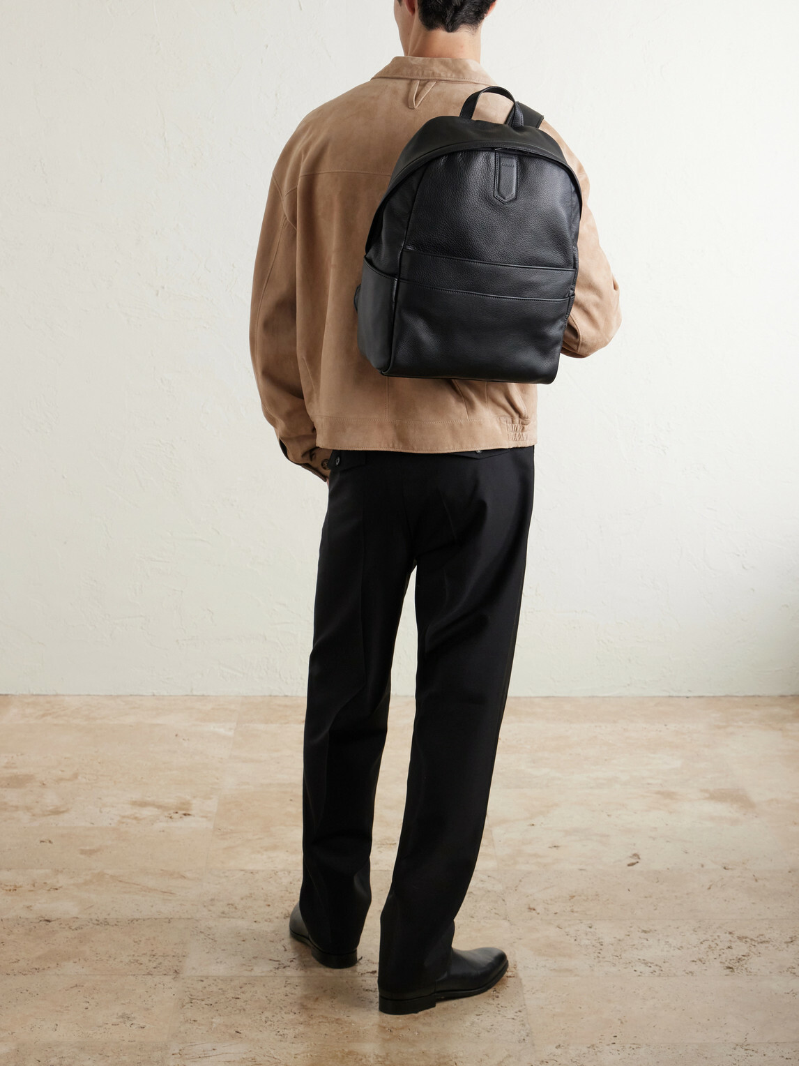 Canali - Full-Grain Leather Backpack