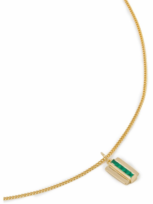 Photo: Miansai - Vertigo Gold Vermeil Agate Pendant Necklace