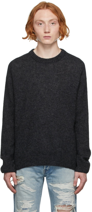 Photo: John Elliott Black Wool Powder Sweater