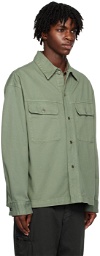 LEMAIRE Green Button Denim Jacket