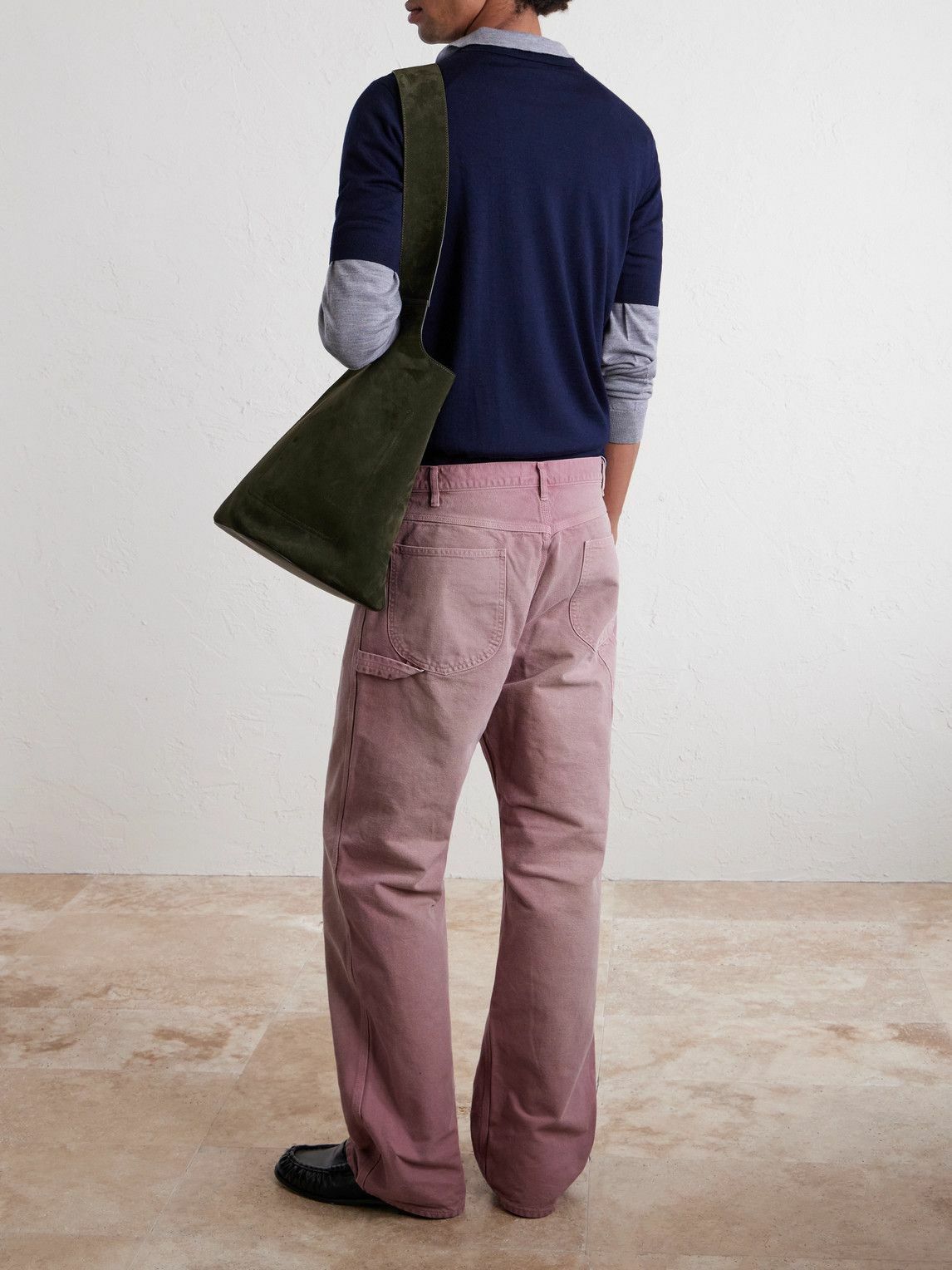Auralee - Straight-Leg Cotton Trousers - Red