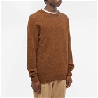 Country Of Origin Men's Supersoft Seamless Crew Knit in Tobacco
