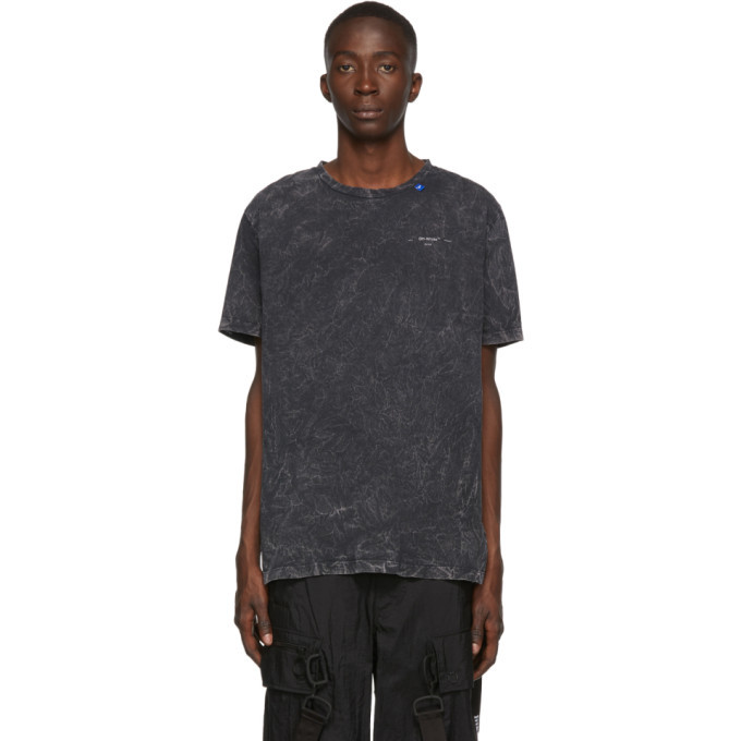 Photo: Off-White Grey Marble Slim T-Shirt