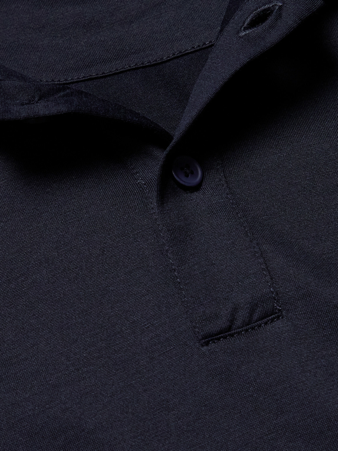 Mr P. - Silk and Cotton-Blend Polo Shirt - Blue