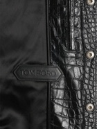 TOM FORD Croc Embossed Soft Leather Jacket
