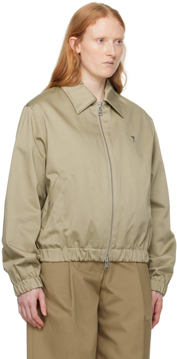 AMI Paris Green Ami de Cœur Jacket AMI