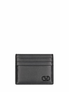 VALENTINO GARAVANI - Mini V Logo Leather Card Holder