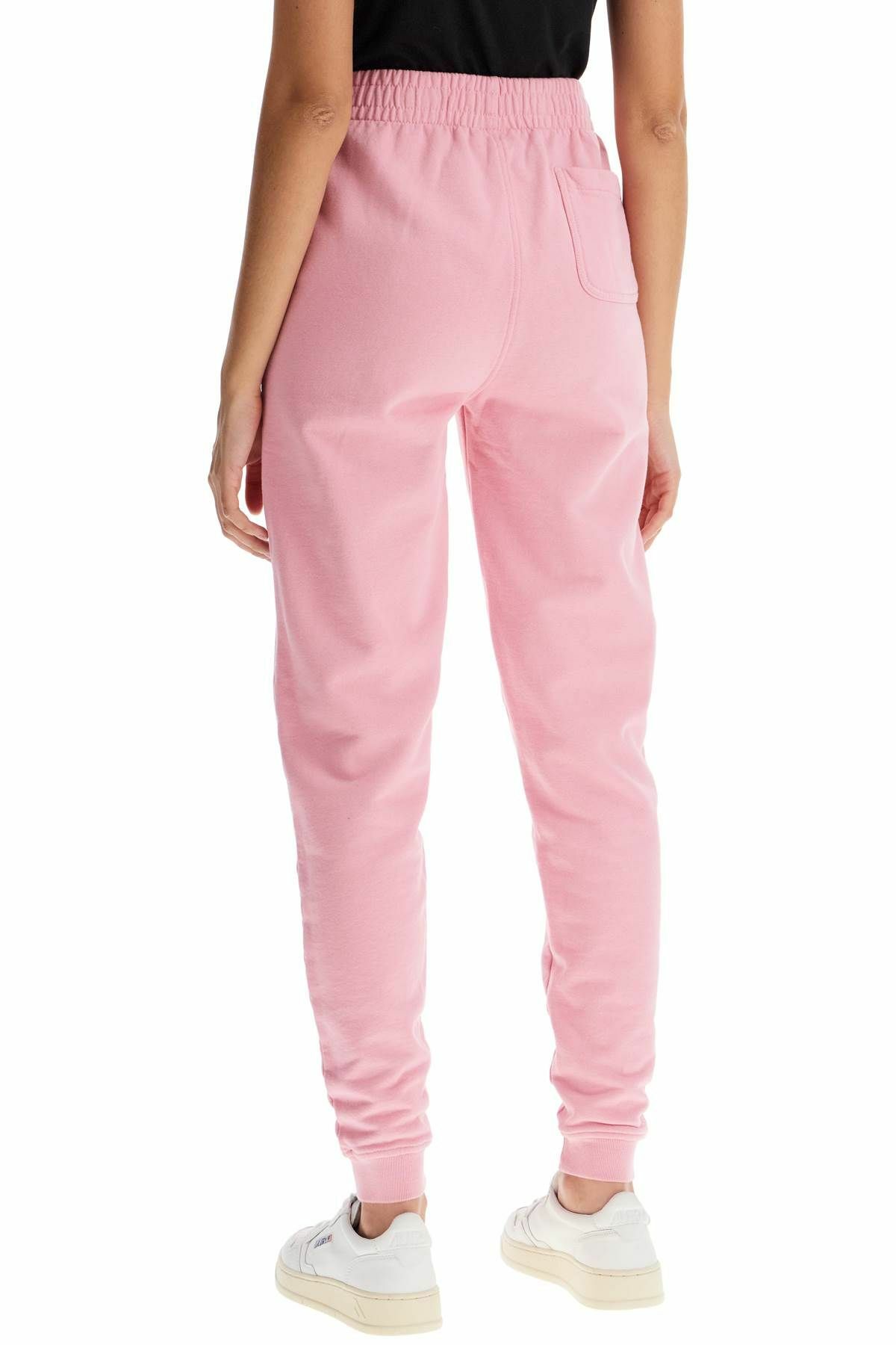 MAISON KITSUNE fox head jogging pants Pink