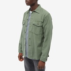 orSlow Men's US Army Fatigue Overshirt in Green Used