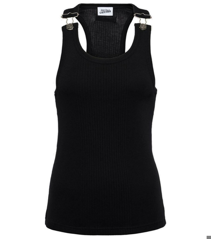 Photo: Jean Paul Gaultier Ribbed-knit cotton tank top