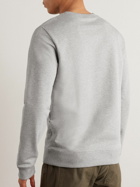 A.P.C. - Item Logo-Print Cotton-Jersey Sweatshirt - Gray