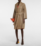 Loewe Belted wrap leather coat