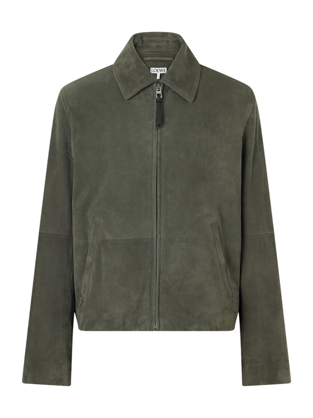 Photo: LOEWE - Suede Jacket - Green