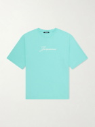 Jacquemus - Logo-Print Cotton and Hemp-Blend T-Shirt - Green