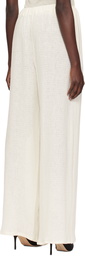 Ludovic de Saint Sernin Off-White Elasticized Waistband Trousers