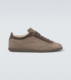 Brunello Cucinelli Suede-trimmed leather sneakers