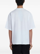 Marni White Logo-Print Cotton T-Shirt