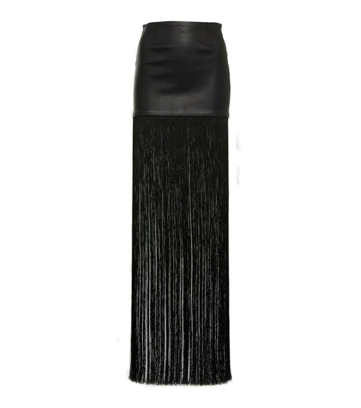 Photo: Stouls Shanghai fringed leather maxi skirt