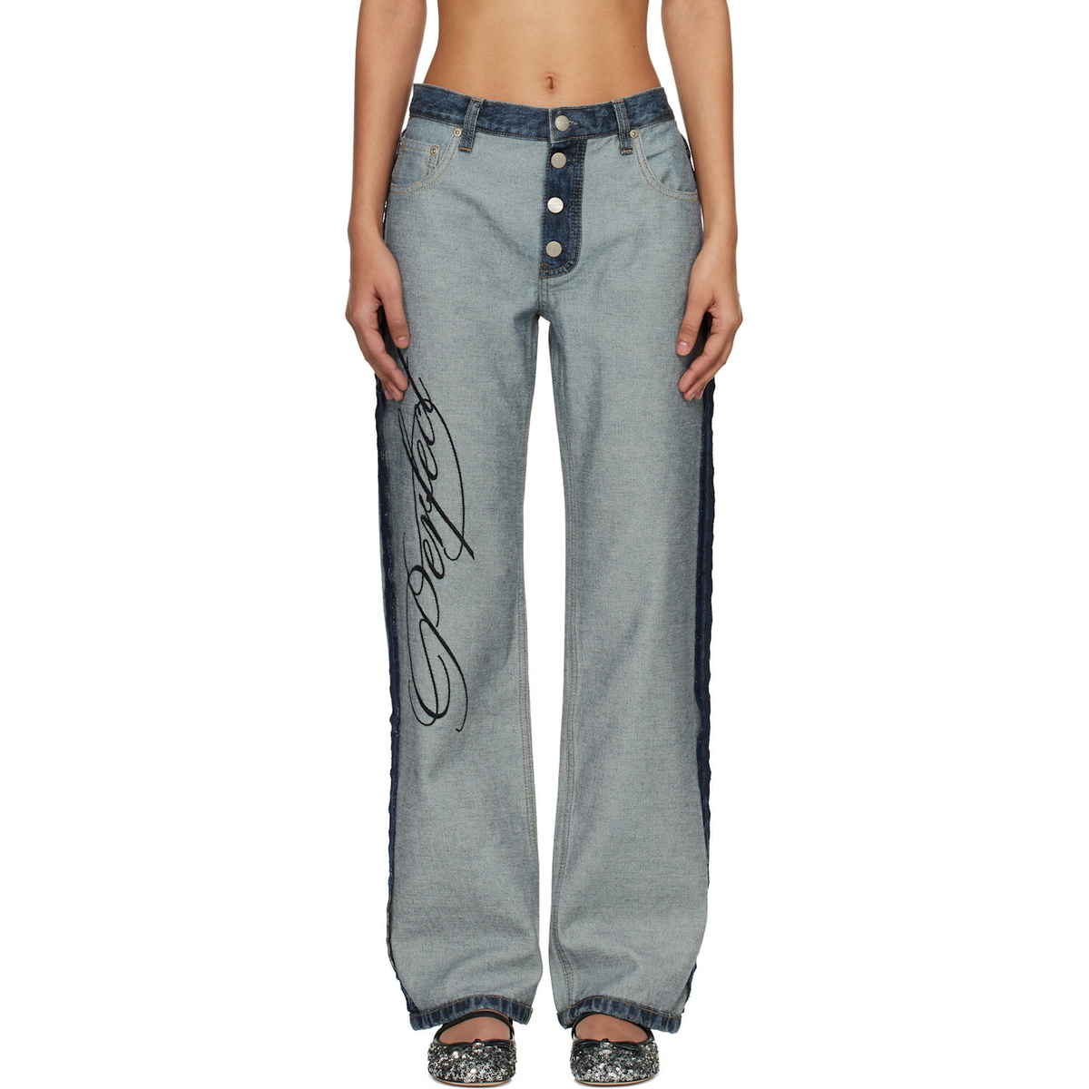 Marc Jacobs Blue Imperfectly Perfect Jeans
