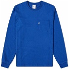 Adsum Men's Long Sleeve Pocket T-Shirt in Royal Blue