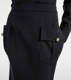 McQueen Wool pencil skirt