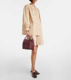 Loro Piana Bale Small leather bucket bag